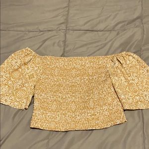 Off the shoulder crop top
